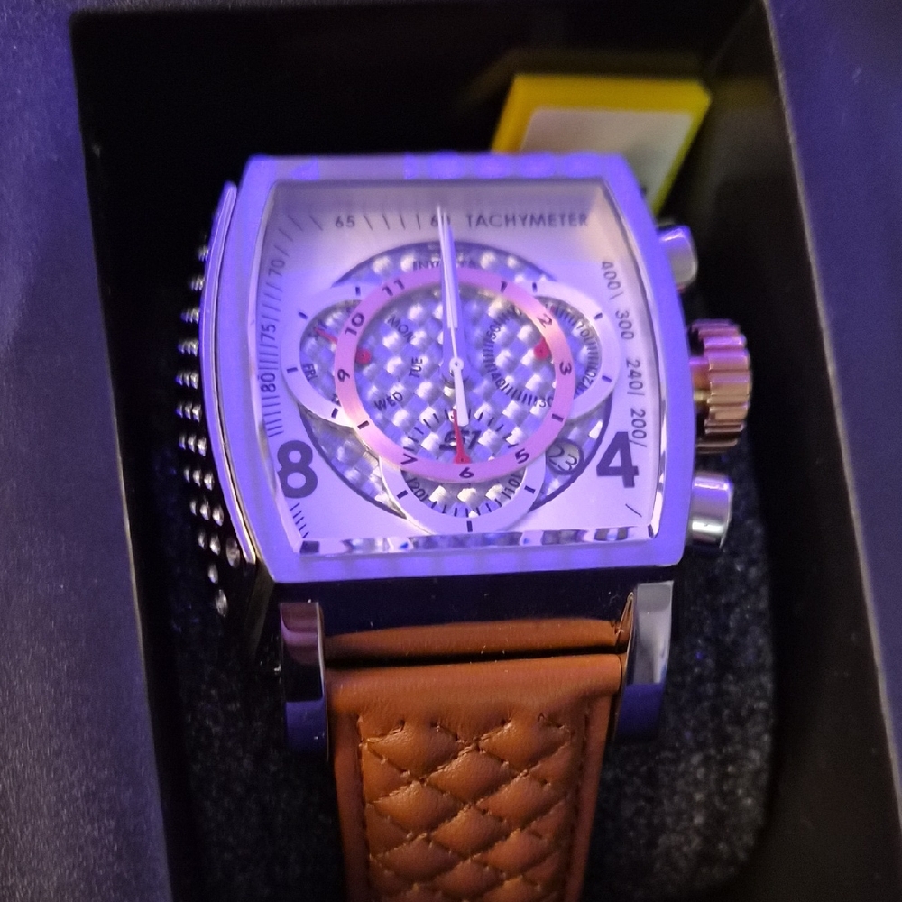 Invicta S1 Rally 48 mm Chronograph – Swiss Quartz – Leather Strap – Model 27916